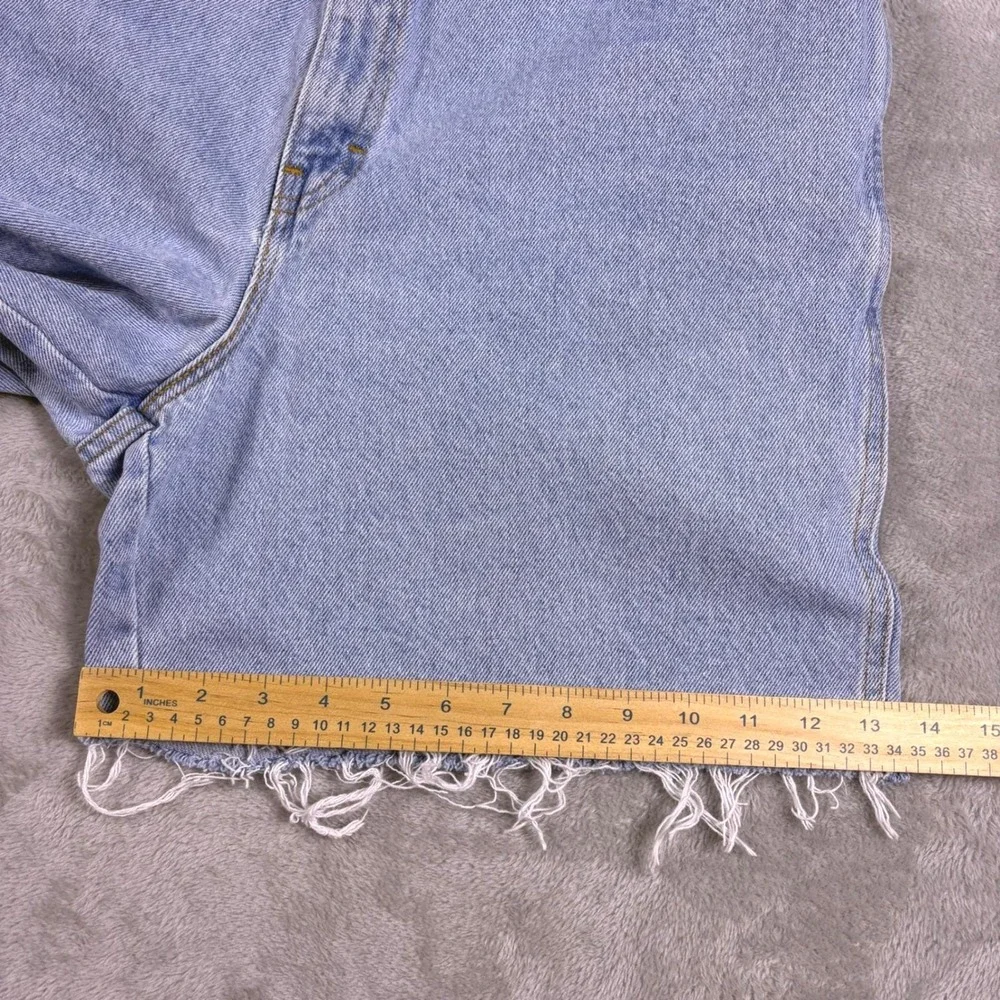 Vintage 90s Gitano Denim Cutoff Shorts Women 16 High Rise 31W Light Wash